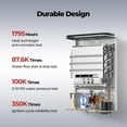 thumbnail image 3 of CAMPLUX First 2.64GPM 68,000 BTU Portable Propane Outdoor Tankless Water Heater F10, Camping Water Heater with LED Digital Display, 3 of 10