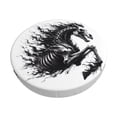 thumbnail image 2 of Round Bar Stool Seat Covers, Ghostly Skeleton Horse Elastic Round Chair Cover Stool Seat Slipcover Bar Stool Cushions Round Pad for 12-14 inch, 2 of 7