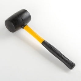 Black Metal Mallet Non Marking Hammer with Fibreglass Handle Shaft-deliy3-4dys 