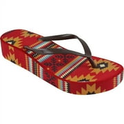 MUK LUKS Wedge Flip Flops