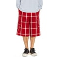 thumbnail image 5 of Shaka Wear Men's Relaxed Fit Plaid Cargo Shorts S~5XL, 5 of 13