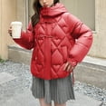 thumbnail image 2 of Winter Warm Coats for Womens Fashion Plus Size Casual Solid Color Long Sleeve Warm, 2 of 3