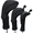 Black, variant on Black Golf Club Head Cover for Driver Fairway 3 Pcs Woods Headcovers, Golf Accessories Hybrid Head Covers Set with Interchangeable Tags 3 4 5 7 X