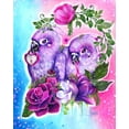 thumbnail image 2 of Sheena Pike Art 12x14 White Modern Wood Framed Museum Art Print Titled - Still Together Love Birds, 2 of 4