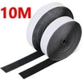 thumbnail image 1 of Back Removable Magic Nylon Sticker Straps Self-Adhesive Hook and Loop Fastener Tapes for DIY Craft Accessories Household Welcro Black 10meter 30mm Wide, 1 of 6
