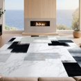 thumbnail image 2 of Design&I 4'x6' Ultra Soft Area Rug, Floorcarpet Abstract Brushstroke Neutral Veining Accessories None Fluffy Washable Non Shedding for Bedroom Living Room Home Office, 2 of 7