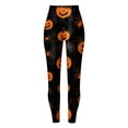 thumbnail image 7 of mgoYE Women Halloween Leggings Cute Pumpkin Ghost Print PJs Bottoms Causal Soft Long Lounge Pants Sleepwear Womans Leggings Size XXL, 7 of 7