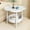 White, variant on Cute Sofa Side Table Cream Wind and Cloud Blossom Pattern Mini Table 2 Tiers End Table Small Tray Table for Living Room Bedroom