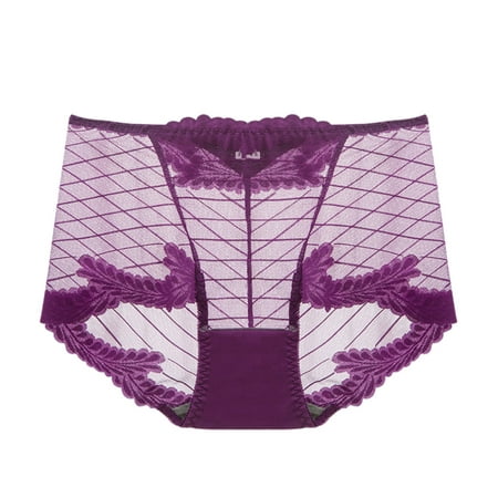 BKQCNKM Panty Liners For Women Women S Panties Ladies Transparent Lace Panties Cotton Hollow Breathable Quality Underpants Panties For Women