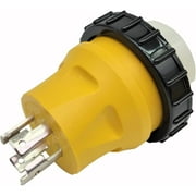 HTYSUPPLY 692118 Shore Power Adapter Generator 30A L14-30P Male to Marine 50A SS2-50R Female with Locking Ring