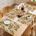 thumbnail image 5 of Autumn Plant Placemats Set of 4, Vintage Pumpkin Sunflower Yellow White Plaid Non-Slip Place Mats Washable Table Mats for Kitchen Dining Table Decorations Indoor/Outdoor, 5 of 9