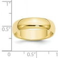 thumbnail image 3 of 10k Yellow Gold 6mm Half Round Band Size 9.5, 3 of 4
