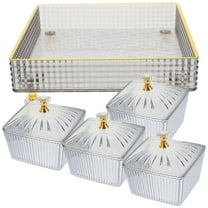 WHAMVOX Storage Snack Platter Divided Serving Plates Dried Fruit Holder Baby