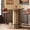 Brown, variant on Finmind 39.4" Round Bar Table, Wood Bistro Pub Table, Living Room, Walnut Brown (Only Table)