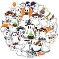 thumbnail image 2 of 35pcs-50pcs Cute Ghost Stickers Halloween Stickers Ghost Cartoon Decals for Laptops Suitcase Notebooks, 2 of 9