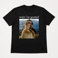 thumbnail image 3 of Wait I'm Goated Monkey Graphic T-Shirt, Unisex Classic Fit Meme Tee, 3 of 9
