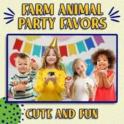Farm Animal Toys - Pack of 12 - Plastic Farm Animals for Kids, Realistic 3-5 Inch Ranch / Barnyard Animal Toy Figures Styles Include Sheep, Horse, Goat, Duck, Chicken, Turkey, Cow, Pig