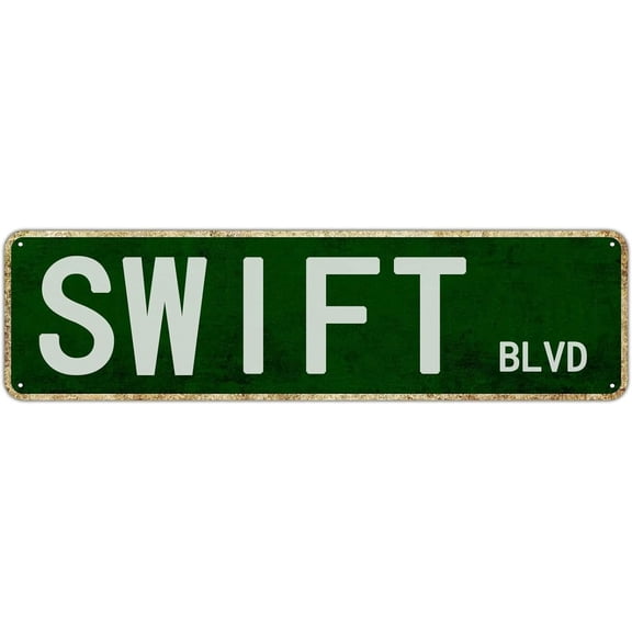 Vintage Avenue Road Street Name Decorative Tin Sign, 16 x 4 Inch Metal Wall Plaque for Home Decoration