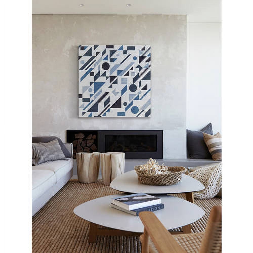 "Geometric Jumble" Painting Print on Wrapped Canvas