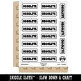 thumbnail image 2 of Obsolete Bold Discontinued Old Inventory Sticker Set - White - Gloss Finish - 2.00" Large, 2 of 7