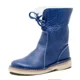 thumbnail image 3 of 2024 Botas de nieve para Mujer, Botas de invierno ligeras con cordones, zapatos de piel para Mujer, nuevas Botas elásticas altas, Botas de cuero PU para Mujer, 3 of 5