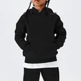 thumbnail image 6 of Goodw7 Kids Oversized Pullover Hoodie, Plain Hooded Sweatshirt with Kangaroo Pocket, No Drawstring Long Sleeve Cozy Casual Top for Boys Girls School Daily Wear, 6 of 8
