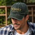 thumbnail image 4 of Whisky HELPS Baseball Cap Washed Distressed Adjustable Lightweight Breathable Casual Hat For All Seasons, 4 of 6