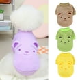 thumbnail image 2 of Mightlink Pet T-shirt Cute Embroidered Soft Comfortable Washable Dress Up Polyester Little Bear Appearance Pet Sweater for Teddy, 2 of 7