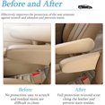 thumbnail image 3 of 2 Pcs Car Front Seat Armrest Covers, Cloth Fabric Armrest Protectors, Direct Replacement Center Console Lid Armrest Cover Skin, Universal Accessories for Car, SUV, Truck and Van, 3 of 11