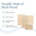 thumbnail image 4 of Baltic Birch Plywood, 12 x 18 x 1/4 Inch - 6 mm Craft Wood,  Box of 6 B/BB Grade Baltic Birch Sheets, Perfect for Laser, CNC Cutting and Wood Burning, by Woodpeckers, 4 of 5