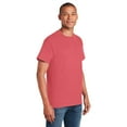thumbnail image 5 of Gildan Short Sleeve T-Shirt for Men - L Size | 100 Heavy Cotton Crew Neck Tee, Coral Silk, 5.3 oz, 5 of 6
