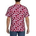 thumbnail image 3 of Bixox Men's Rose Flowers Printed Short Sleeve Skinny Athletic T-Shirt, 3 of 6