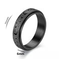 thumbnail image 1 of Moon Star Rainbow Anxiety Rings For Men Stainless Steel Anti Stress Rotating Anxiety Relife Spinning Ring Metal Spinner Fidget ring-1567 11, 1 of 6