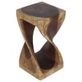 thumbnail image 7 of Original Wood Twist Accent Stool 10 X 10 X 18 In High Walnut Oil, 7 of 7
