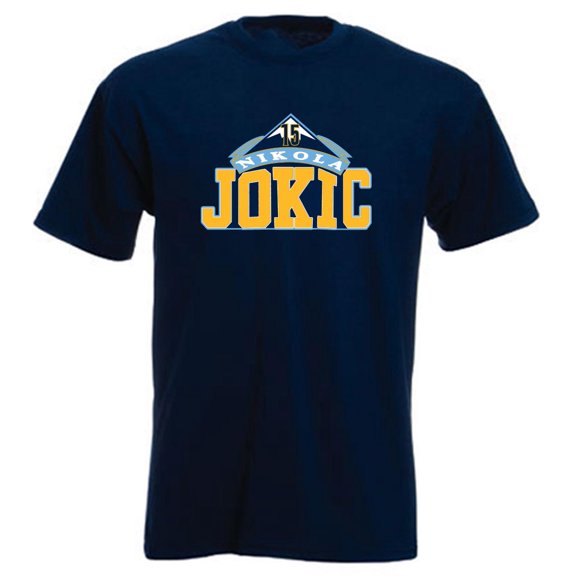 Blue Nikola Jokic Nuggets Logo Joker Shirt T-Shirt
