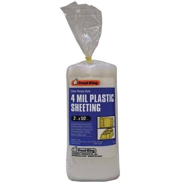 POLY SHEETING 3X50FT 4MIL CLR