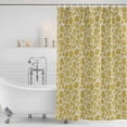 thumbnail image 2 of Yelllow Floral Shower Curtain Set - 72" x 78" Washable Bathtub Curtain with 12 Hooks, Vintage Rustic Plants Flowers Spring Waterproof Fabric Stall Shower Curtains for Bathroom/Bathtub Décor, 2 of 6