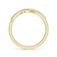 thumbnail image 2 of ANGARA Natural Diamond Swirl Bypass Ring in 14K Yellow Gold for Women (Size-1.65mm | Color-I-J| Clarity-I1-I2) | April Birthstone, Birthday, Anniversary, Jewelry Gift for Women | Natural Diamond Ring, 2 of 10