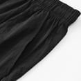 thumbnail image 6 of Running Shorts for Men Summer Casual Cropped Pants Beach Bermuda Nylon Shorts Outwear Black L, 6 of 7