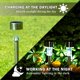 thumbnail image 4 of Uds. De luces solares para jardín al aire libre, luz Led para paisaje/camino, luces de acero inoxidable BANYUO  Hogar, 4 of 5