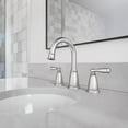 thumbnail image 6 of Moen Banbury Brushed Nickel Two-Handle Bathroom Sink Faucet 8 in., 6 of 9