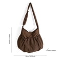 thumbnail image 3 of Bolso Hombro para Mujer Mano Con Cordón Viajes Al Aire Libre (café), 3 of 3