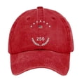 thumbnail image 2 of Trgacdwlo 1776-2026 USA 250th Anniversary Hat Unisex Embroidered Adjustable Patriotic Hats Independence Day Distressed Retro Baseball Caps Red, 2 of 6