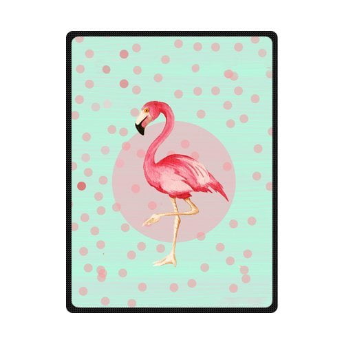 RYLABLUE Flamingo Fleece Blanket Throw Blanket 58x80 inches Walmart