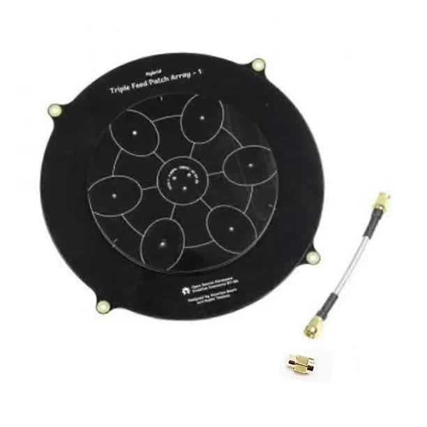 Antena FPV de panel plano de 150 mm con triple alimentación, 5,8 GHz, 14 dBi, tipo pagoda, para transmisor de imagen y drones FPV.