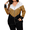 Khaki, variant on Mengpipi Women's Striped Color Block Hooded Cardigan Plus Size Loose Fit Casual Outwear 1X-4X