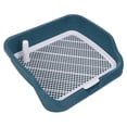 thumbnail image 1 of Pet Toilet Tray, Portable Puppy Training Pad Holder with Splash Wall for Small Animal, 1 of 7