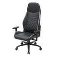 thumbnail image 3 of Pemberly Row Faux Leather Adjustable Gaming Chair in Black & White, 3 of 14