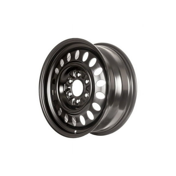 Steel Wheel - Black - 17 x 7 Inch - 6 Lug - Compatible with 2002 - 2009 Chevy Trailblazer 2003 2004 2005 2006 2007 2008