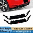 thumbnail image 2 of Rear Bumper Diffuser Lip with / no LED Brake / Parking Indicator Light for Volkswagen Golf 7 MK7 2013-2016 Base Version, 2 of 5